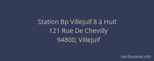 Station Bp Villejuif 8 à Huit
