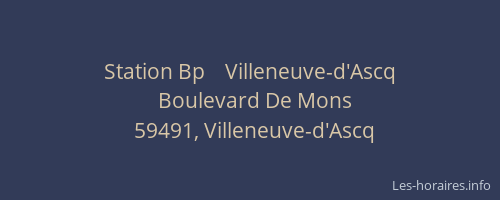 Station Bp    Villeneuve-d'Ascq