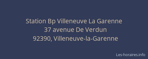 Station Bp Villeneuve La Garenne