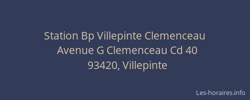Station Bp Villepinte Clemenceau