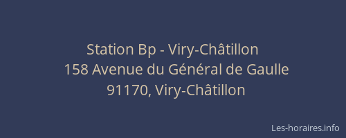 Station Bp - Viry-Châtillon