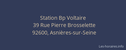 Station Bp Voltaire