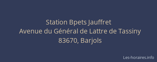 Station Bpets Jauffret
