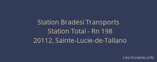Station Bradesi Transports