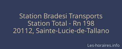 Station Bradesi Transports