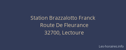 Station Brazzalotto Franck