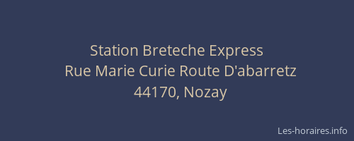 Station Breteche Express