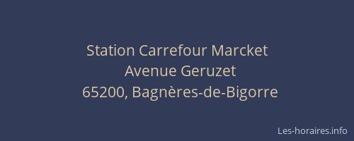 Station Carrefour Marcket