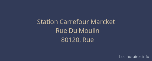 Station Carrefour Marcket