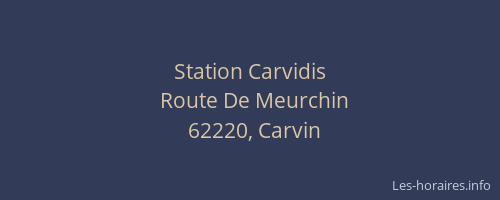 Station Carvidis