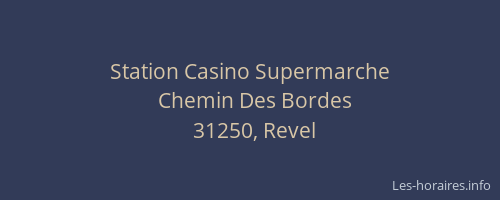Station Casino Supermarche