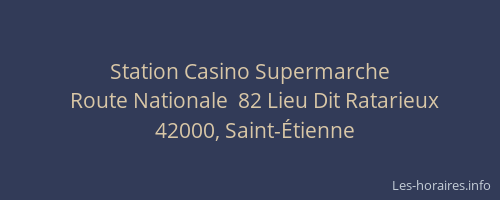 Station Casino Supermarche