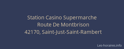 Station Casino Supermarche