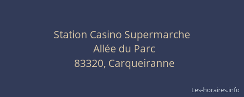 Station Casino Supermarche