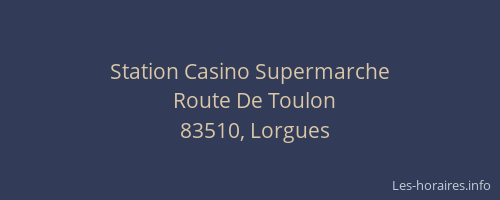 Station Casino Supermarche