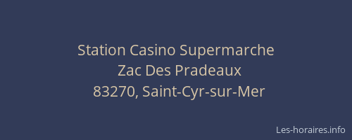 Station Casino Supermarche