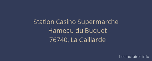 Station Casino Supermarche