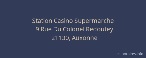 Station Casino Supermarche