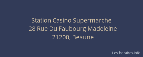 Station Casino Supermarche
