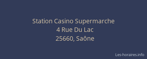 Station Casino Supermarche