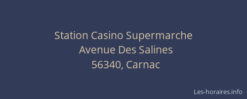 Station Casino Supermarche