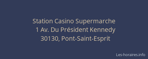 Station Casino Supermarche