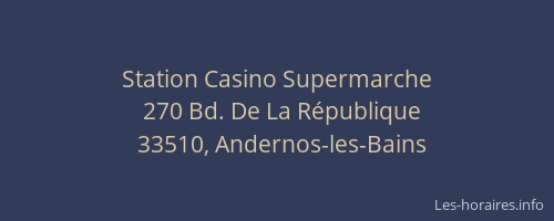 Station Casino Supermarche