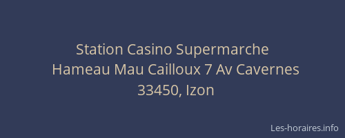 Station Casino Supermarche