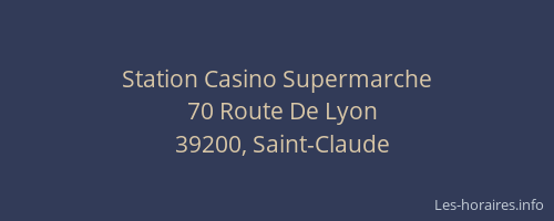 Station Casino Supermarche