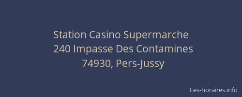 Station Casino Supermarche