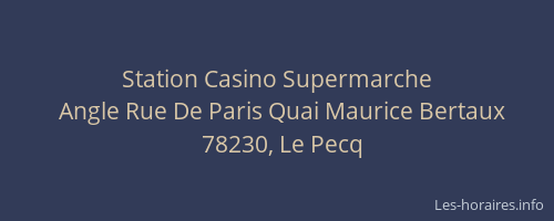 Station Casino Supermarche