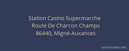 Station Casino Supermarche