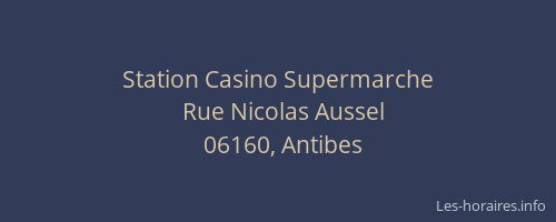 Station Casino Supermarche