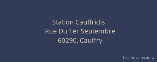 Station Cauffridis
