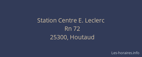 Station Centre E. Leclerc