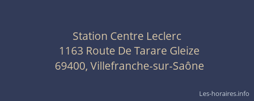 Station Centre Leclerc