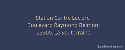 Station Centre Leclerc