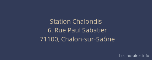 Station Chalondis