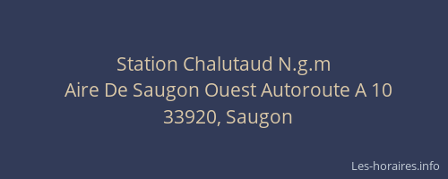 Station Chalutaud N.g.m
