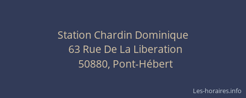 Station Chardin Dominique