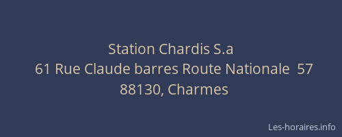 Station Chardis S.a