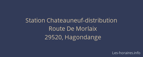 Station Chateauneuf-distribution
