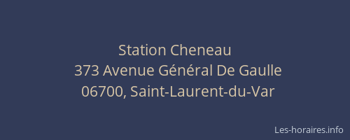 Station Cheneau