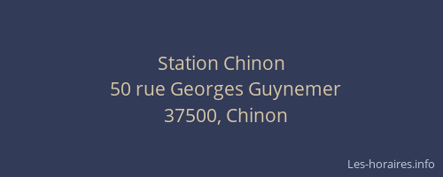 Station Chinon