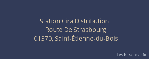Station Cira Distribution
