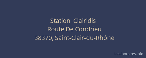 Station  Clairidis