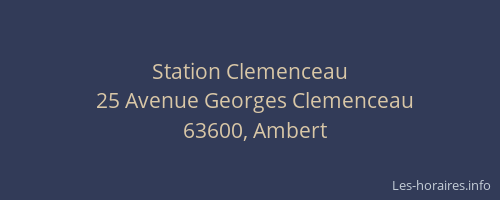Station Clemenceau