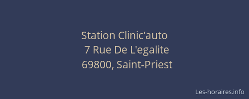 Station Clinic'auto