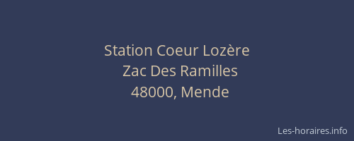 Station Coeur Lozère