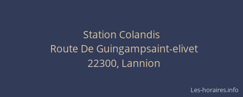 Station Colandis